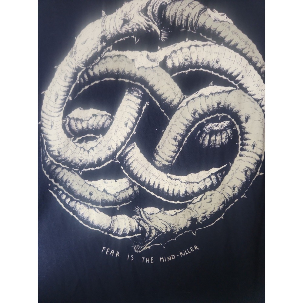 Dune Fear Is The Mind Killer T Shirt Mens XXL Black Graphic Tee